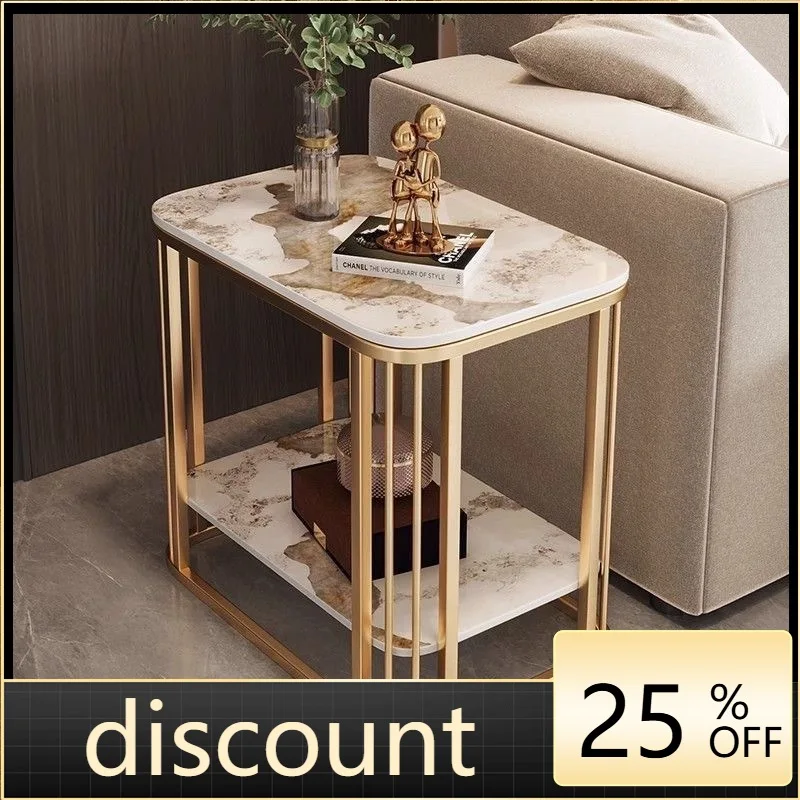 

LMM living room trolley movable marble European-style small apartment sofa next to square