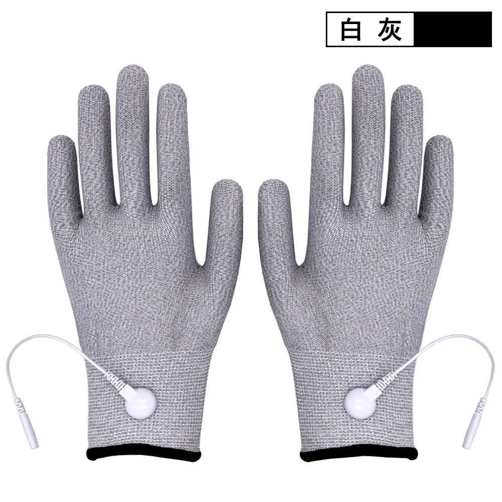 lot Conductive Silver Fiber TENS/EMS Electrode Therapy Gloves+Socks+Knee Pads Electrotherapy Unit For Phycical Therapy