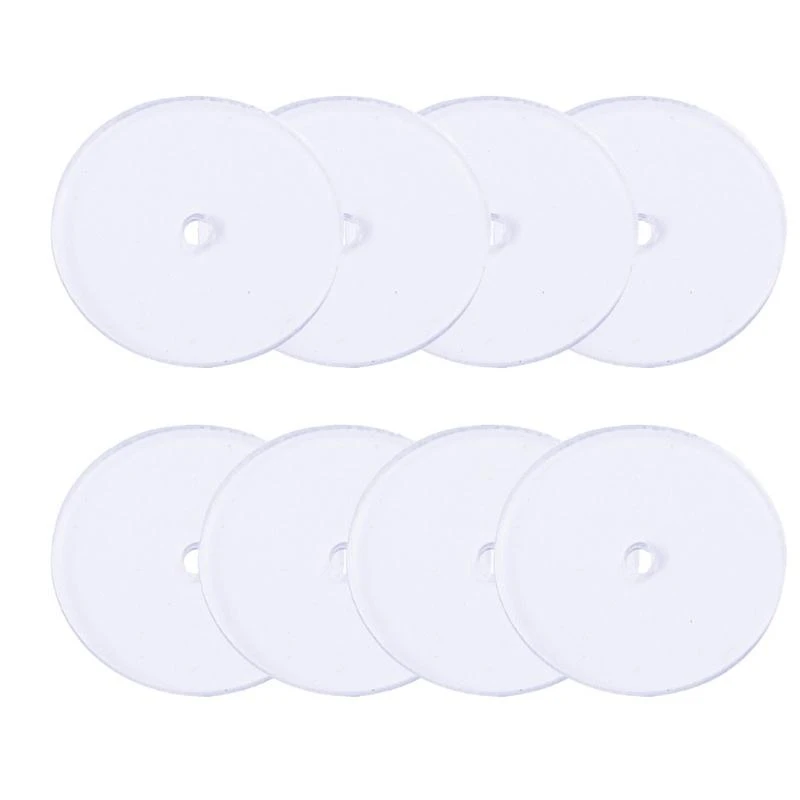F2TD 200x/Set Clear Disc Pads to Stabilize Earrings Practical Anti Pain Disc Pads Plastic Round Discs Kit for Jewelry Crafts