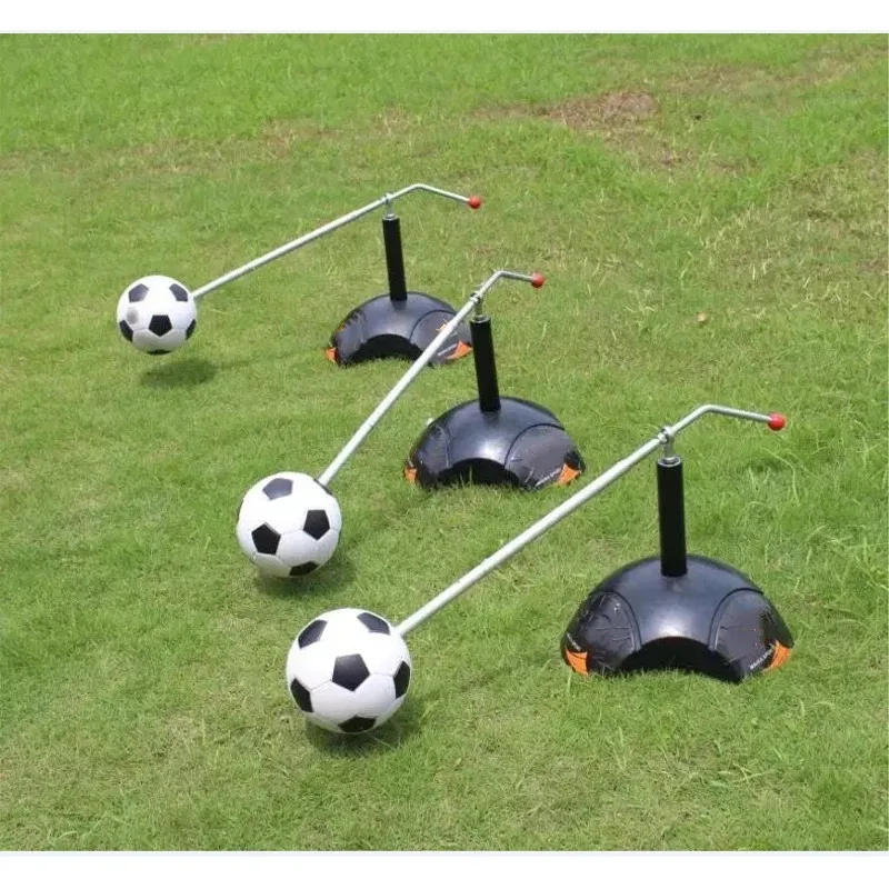 Children Soccer Training  Football  Ball Control Shoot Assistance Steel Set Rotate Exercise Equipment Tool