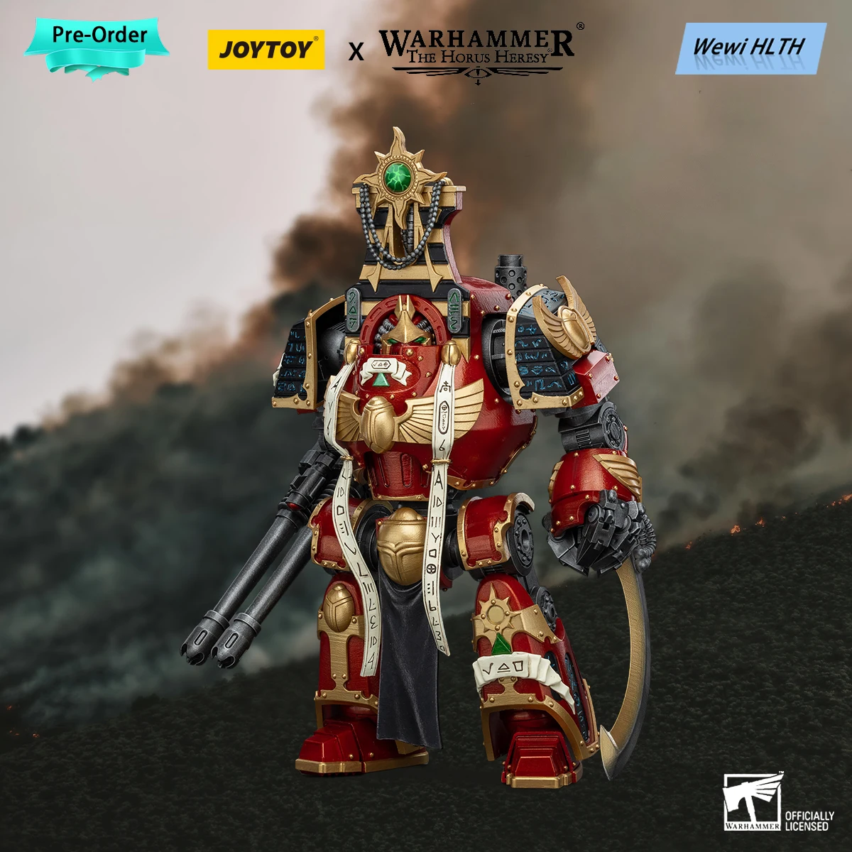 

[Pre-Order] JOYTOY 1/18 Action Figure Warhammer 30K Contemptor-Osiron Dreadnought With Gravis Force Blade And Gravis Autocannon