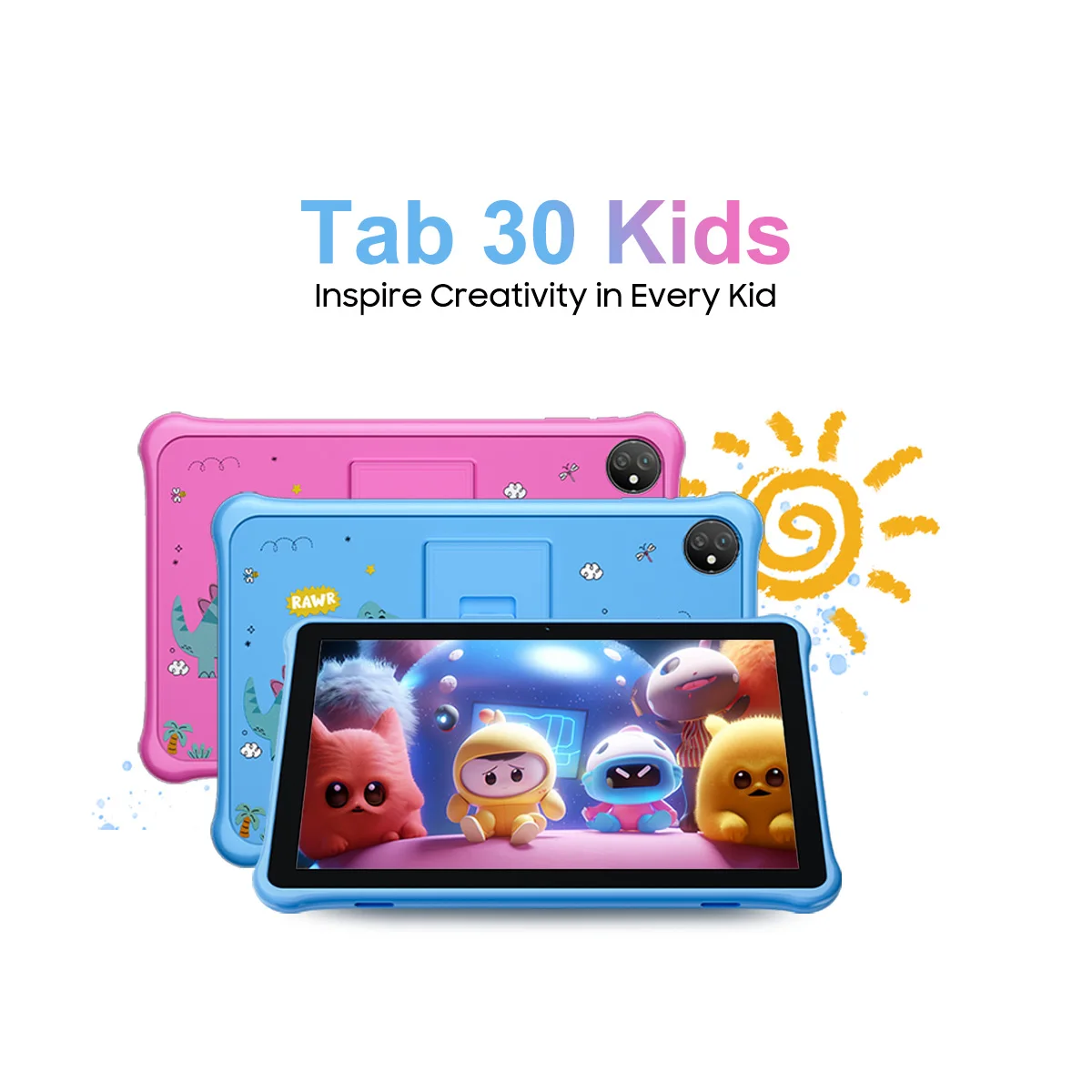 

Blackview Tab 30 Kids Tablet PC 10.1'' HD Display 6GB(2+4) 64GB 5100mAh Battery A133P Quad Core Dual Speaker Android 13 Tablets