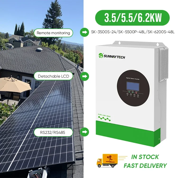 All in one high quality off grid inverter hybrid 3.5kw 5.5kw 6.2kw off grid solar inverter