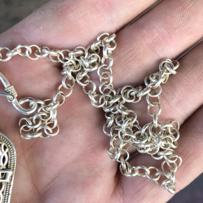 عناصر متنوعة عتيقة قابلة للجمع تقليد سلالة تشينغ تشيان لونغ سنة التنين المزدوج اللعب مع قلادة اللؤلؤ الخاصة Pr #5