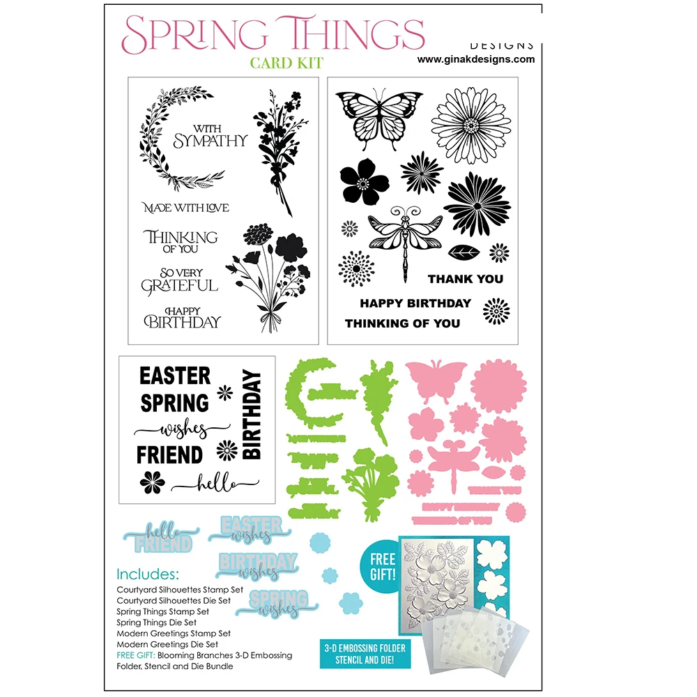 

Gina k. Mom and Dad Day Old Age Spring Things Metal Cutting Dies Stamps DIY Handmade Photo Album Scrapbook Diary March 2026 New