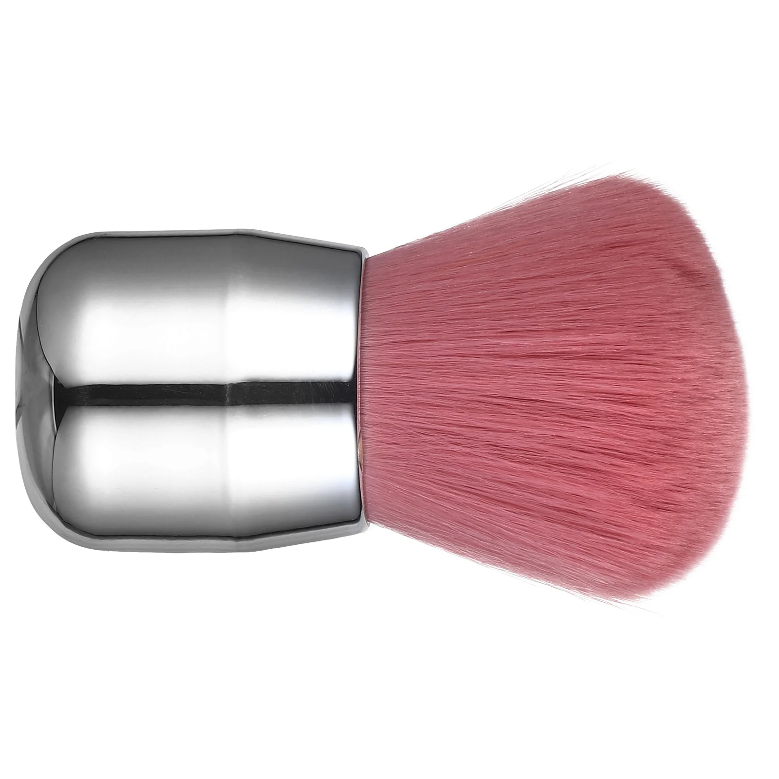 Tragbarer Puderpinsel mit Pilzkopf für Rouge, Bronzer, Textmarker, weiche synthetische Borsten, Schönheitswerkzeug in Reisegröße für das Gesicht