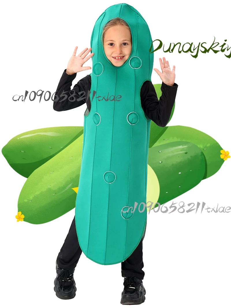 

Pickle Costume for Halloween - Funny Matching Outfits Christmas Party Performance Suit with Hat, Family Cosplay Gift