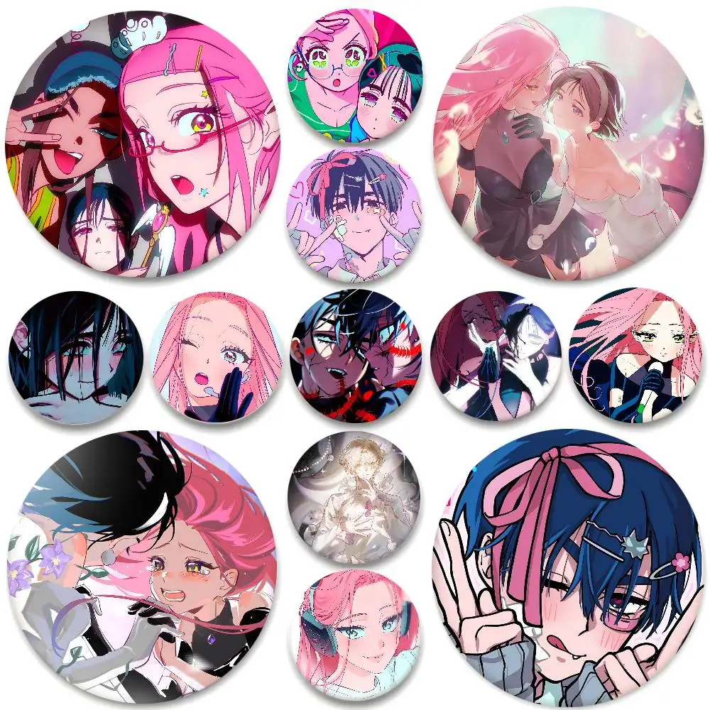 Anime C-Charakter Till Ivan Sua Mizi Abzeichen Runde Abzeichen Weißblech Münze Brosche Kleidung Rucksack Zubehör Anstecknadel