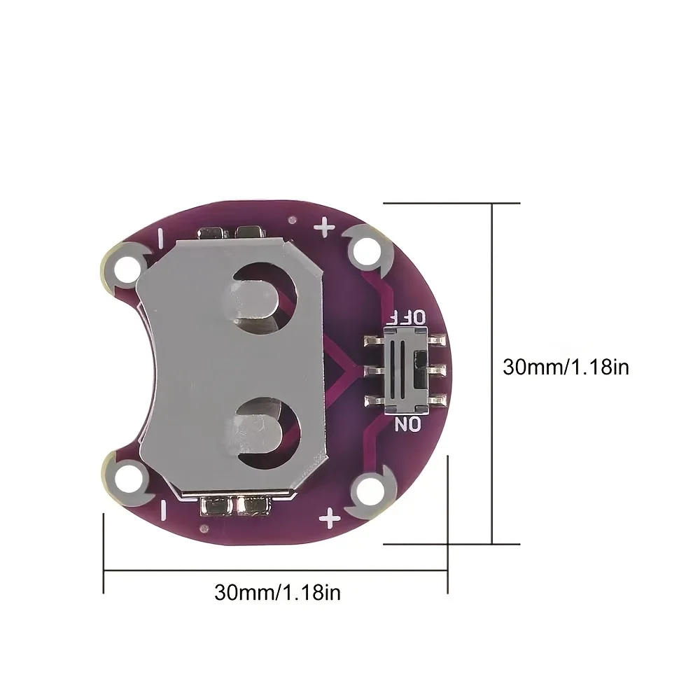 Держатель-батарейки-типа-«таблетка»-lilypad-cr2032-Модуль-крепления-батареи-для-arduino-diy-kit