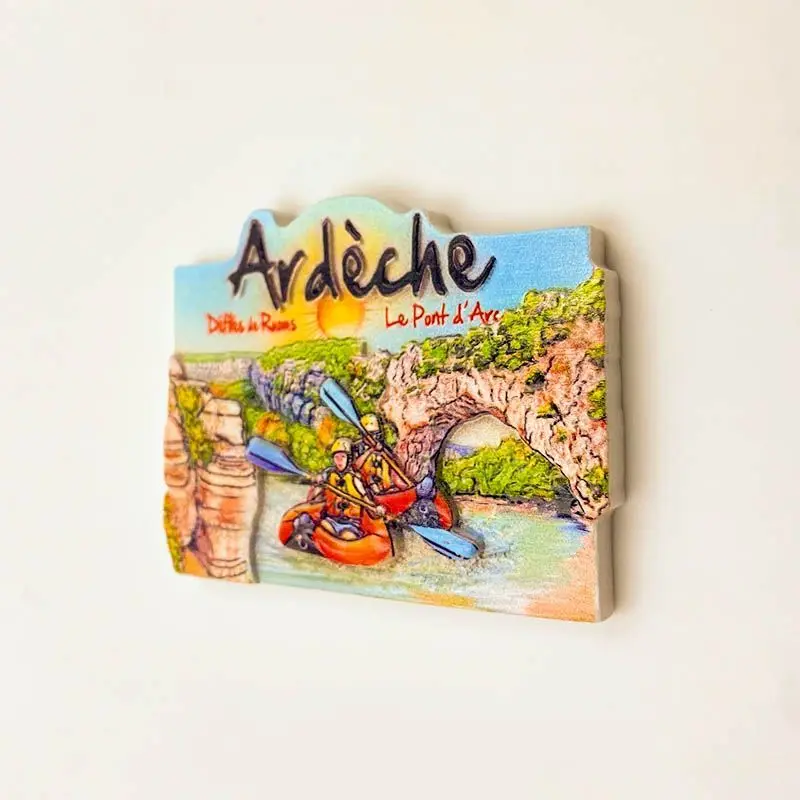 

France Travel Souvenirs Ardèche Creative Gift Refrigerator Magnet Gift Decoration Resin 3D Magnet