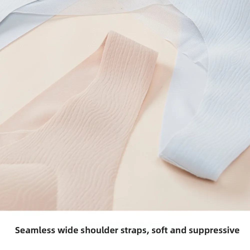 Traceless Wireless Deep V Bra Anti-sagging Shockproof Brassiere for Women Korean Fashion Solid Color Seamless Bra Girls Women