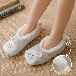 Fuzzy Slippers Women Unicorn Dog Anti Slip Kawaii Fluffy Ladies Panda Plush Soft Thermal Female Cartoon Shoe Home Indoor Bedroom