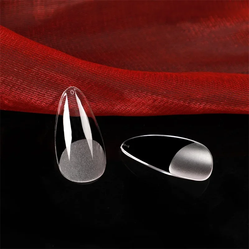 เล็บปลอมทรงอัลมอนด์สั้น 120 ชิ้น แบบติดเอง ระบบต่อเล็บแบบเจล ครอบคลุมเต็มเล็บ ทรงฝรั่งเศส แบบแคปซูล กดติด