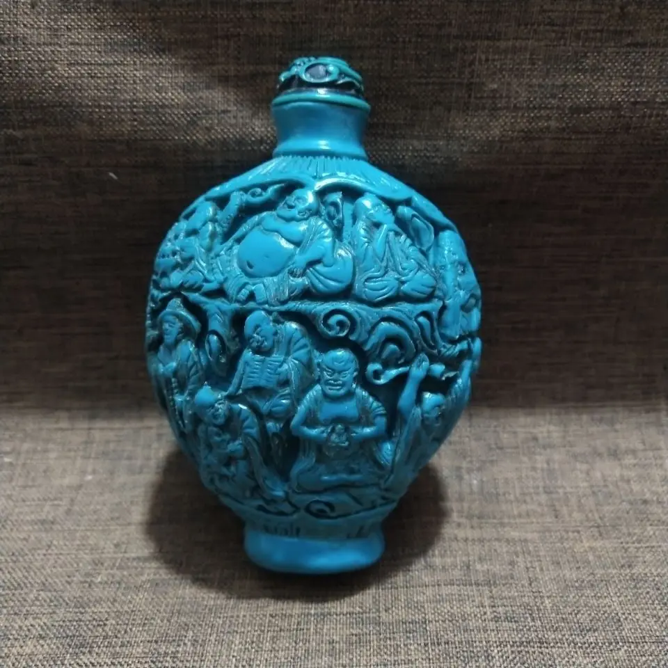 Retro Eighteen arhats buddha Snuff Bottle mini bottle ﻿