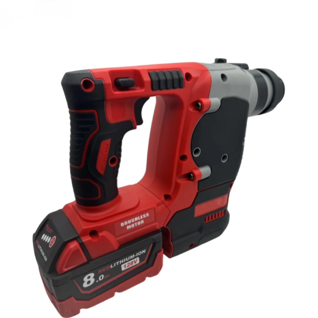 مثقاب مطرقة كهربائي بدون فرش قابل لإعادة الشحن مطرقة دورانية لاسلكية أداة الحفر والإزميل لبطارية ميلووكي M18