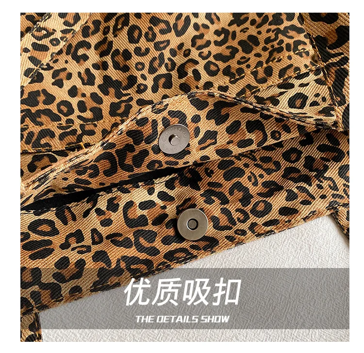 Leopard Pattern Tote Bag Vintage Canvas Shoulder Bag Fashion Big Capacity Handbag For School Work Shopping view 4