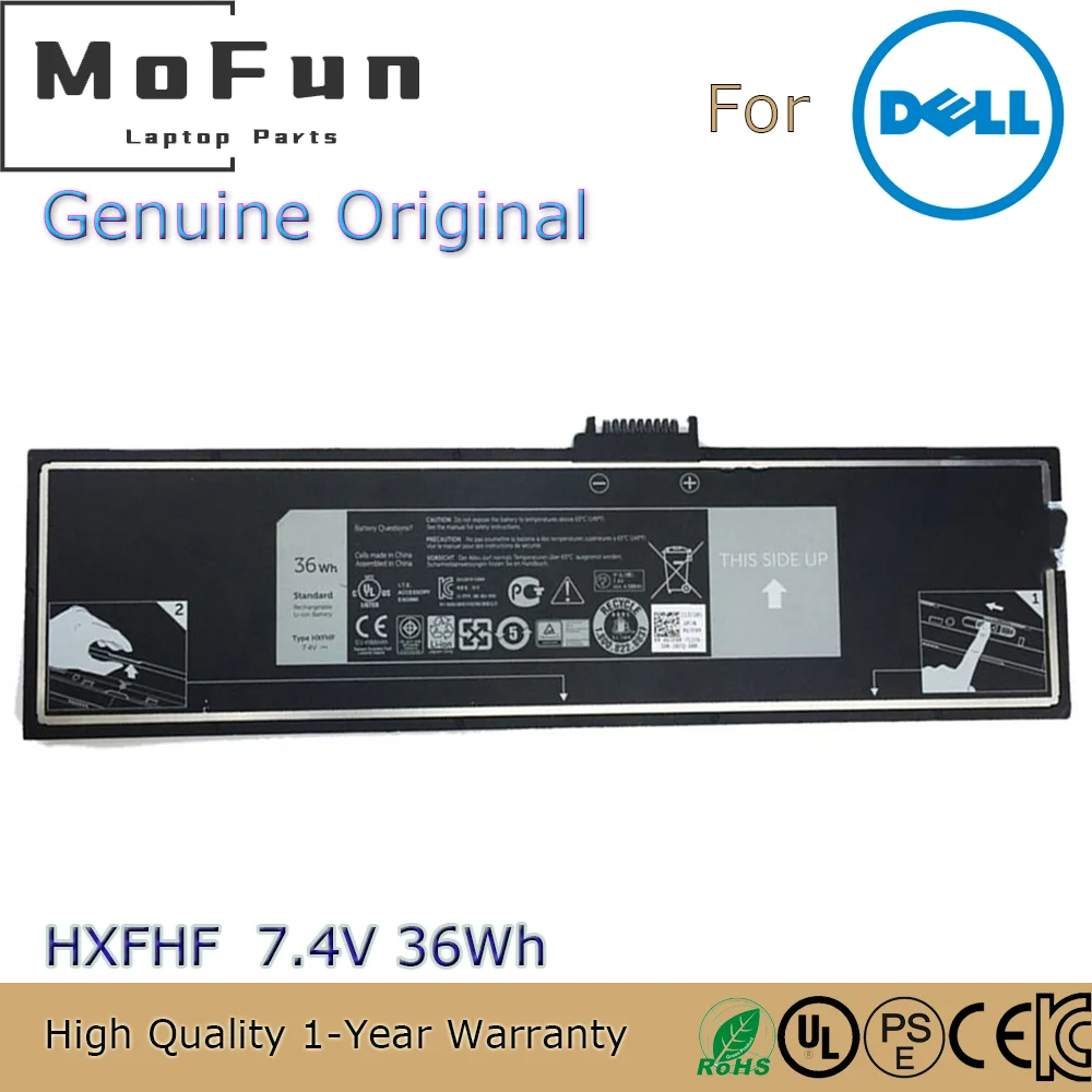 Brand New Original HXFHF 7.4V 36Wh Laptop Battery for Dell Venue 11 Pro 7130 7139 VT26R 451-BBGS VJF0X XNY66 2ICP7/53/105