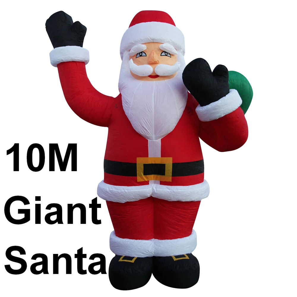 

wholesale sale funny giant inflatable santa claus with bag christmas inflatables character balloon for advertising Decoration