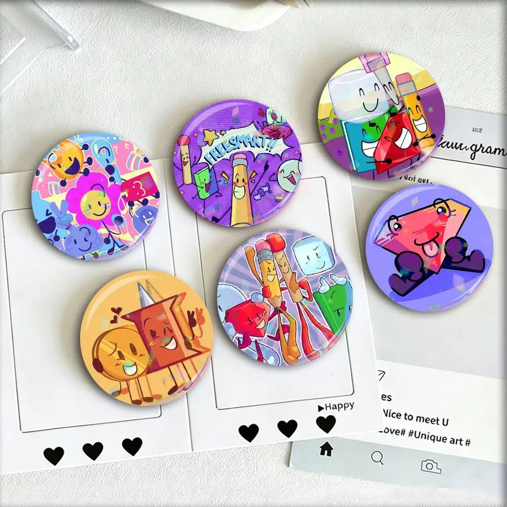 

Bfdi B-Battle For Dream Island Badge 25 32 44 58 75 mm Round Fans Collect Friends Gifts Brooch Souvenir