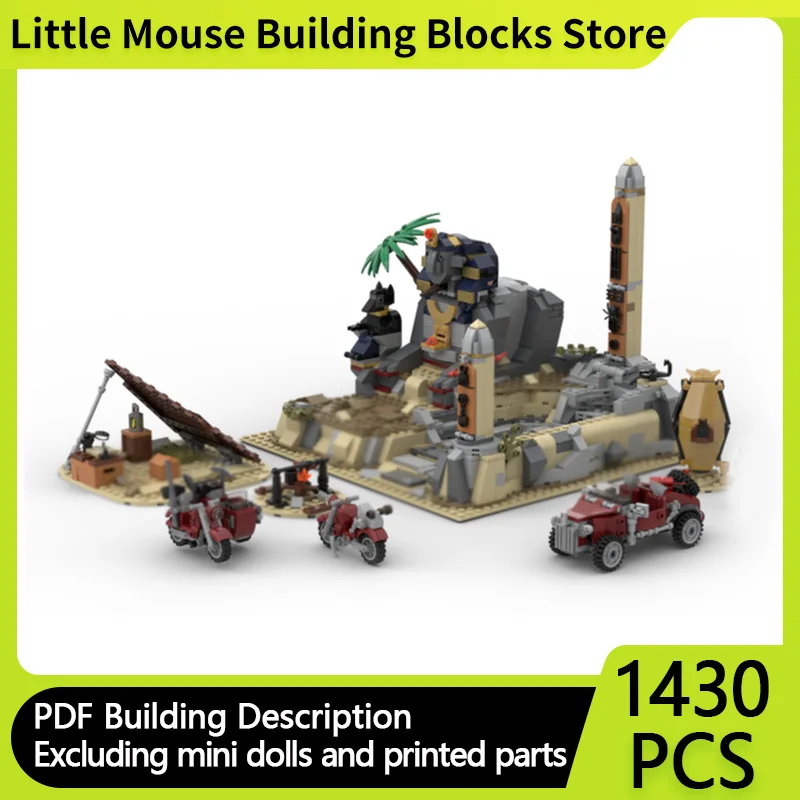 

City Street View Model MOC Building Bricks Desert Statue And Vehicle Modular Technology Gifts Holiday Assemble Children Toy Suit