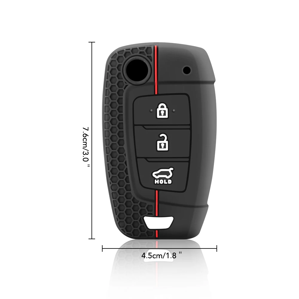 Casing Penutup Cangkang Fob Kunci Mobil untuk Hyundai Solaris 2 I20 I30 I35 Azera Elantra Santa Fe untuk Kia Rio Soul Sportage Carens Sorento