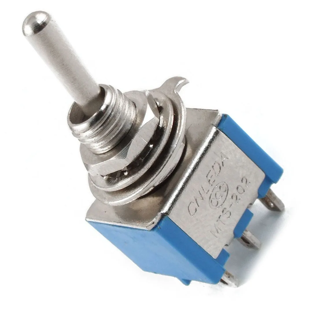 AC 3A/250V 6A/125V 6-poliger DPDT Ein/Ein 2-Positionen-Kippschalter Blau