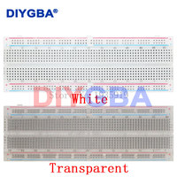 MB-102 White/Transparent Breadboard 830 Point Solderless PCB Bread Board MB102 Test Develop DIY Electronic experimental