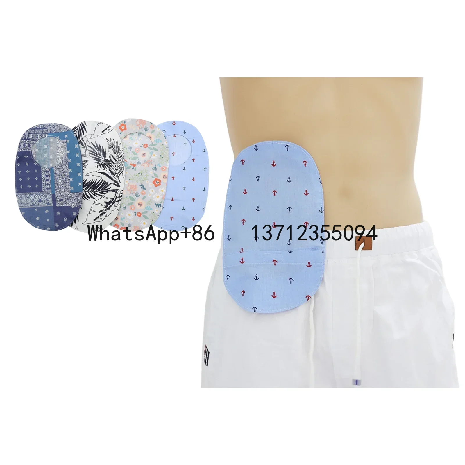 

Housse sac stomie en tissu réutilisable, housse sac colostomie, housse soutien stomie extensible pour l'ildost