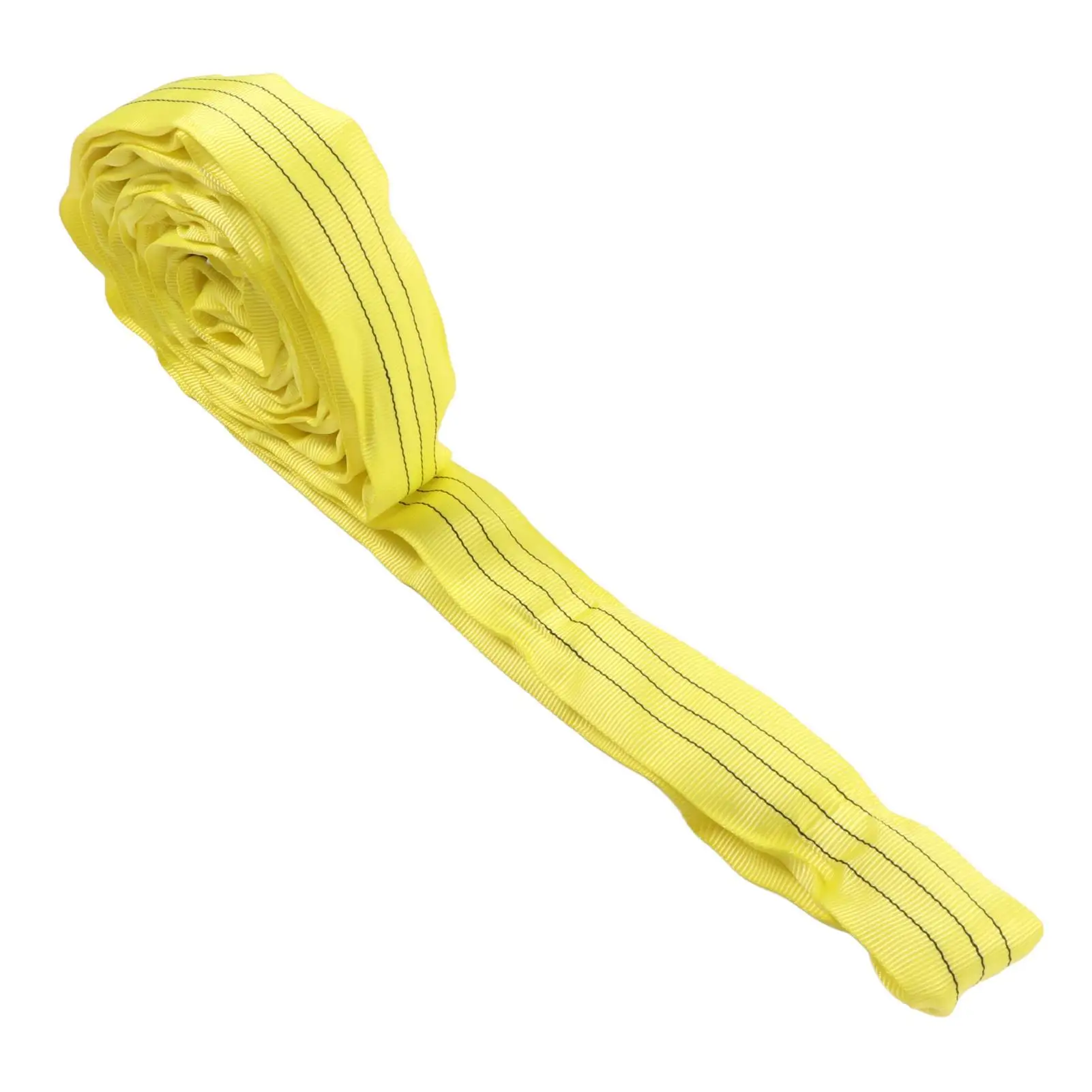 Heavy Duty Double Eye Buckle Lifting Strap 3T 3Meter Durable Flexible Rigging Rope Wear Resistant for Port Use