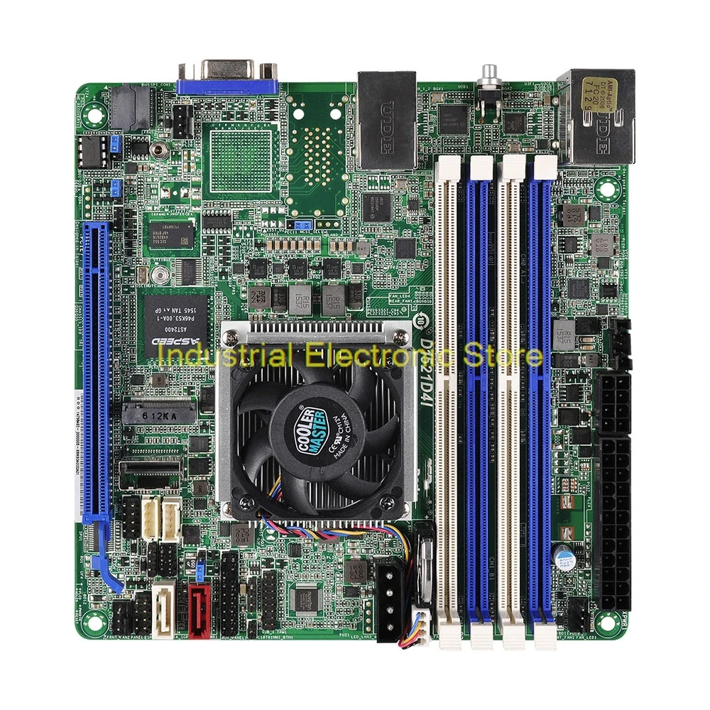 For ASRock Rack LGA1150 DDR4 128GB Support Xeon D1521 Server Motherboard D1521D4I 