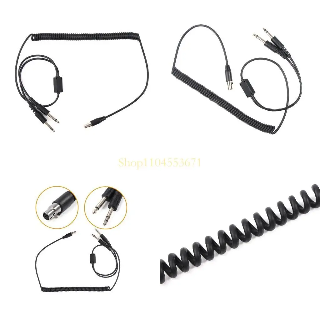 best-seller-double-plug-cable-mono-cable-line-cord-for-aviation-aircraft-headset-cable