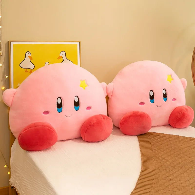 Large size Kirby Plush Large Sleeping Pillow Cute Stuffed Animal for Kids Bedside Decor Hugging Cushion Birthday Gift for Girls view 2