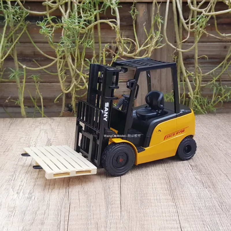 دييكاست 1:20 مقياس ساني SCPC6 رافعة شوكية مكدس سبيكة آلات الهندسة نموذج جمع تذكارية هدية مزخرفة العرض