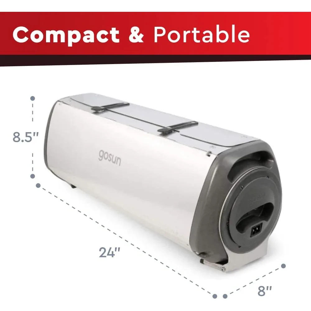 Fusion Solar Oven and Cooker | Hybrid Electric Grill | Portable & High Capacity | Indoor or Outdoor Solar Cooker