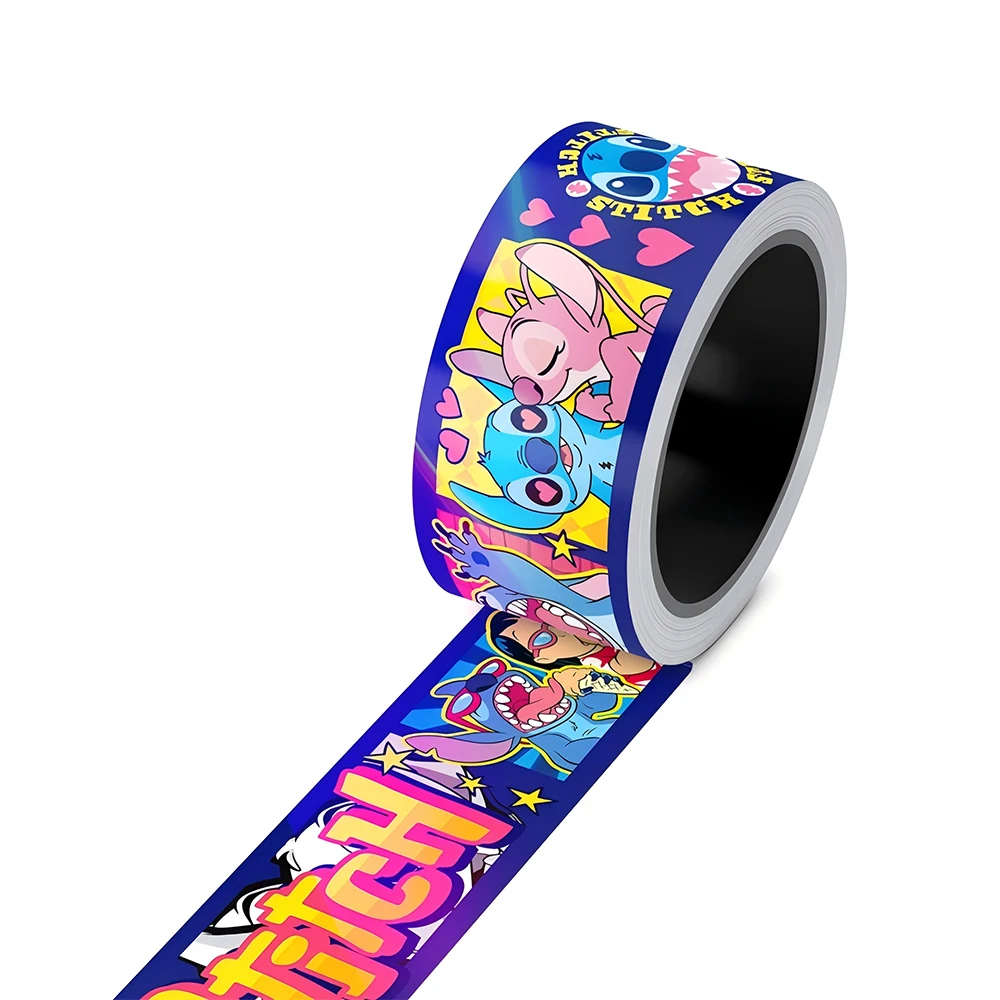 

5Meters/Roll Cool Disney Cartoon Stitch Laser Tape Sticker Waterproof Graffiti DIY Suitcase Room Decoration Supplies Kids Gift