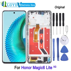 6.78-inch AMOLED LCD Screen For Honor Magic 6 Lite 5G Phone Display Touch Screen with Frame Full Assembly Replacement Part