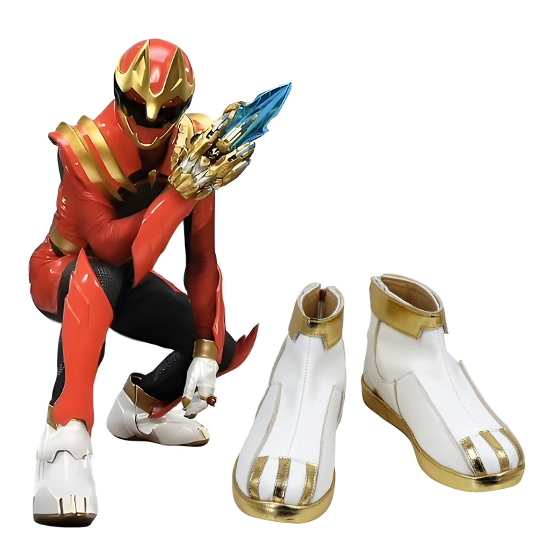 

No 1 SENTAI GOZYUGER обувь для косплея, ботинки для Хэллоуина, карнавала, вечерние ботинки из искусственной кожи на заказ