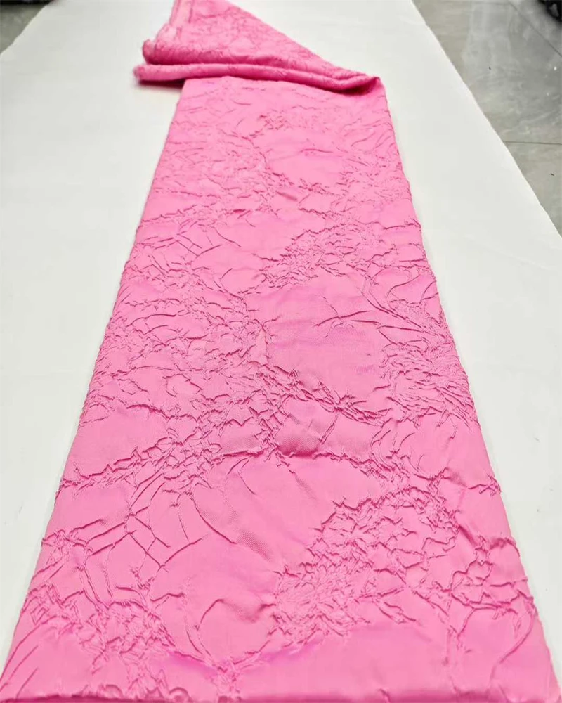 Tela de encaje brocado, tela de Damasco africano, tela de encaje Jacquard de alta calidad, costura elegante para vestidos de fiesta de mujer,