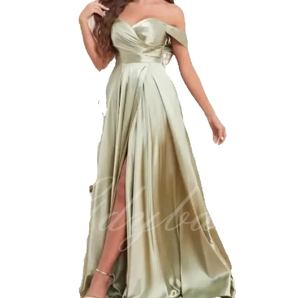 

Sweetheart Spaghetti Strap Simple Special Occasion A-Line Evening Dress Bridesmaid Dresses Prom Gowns for Party