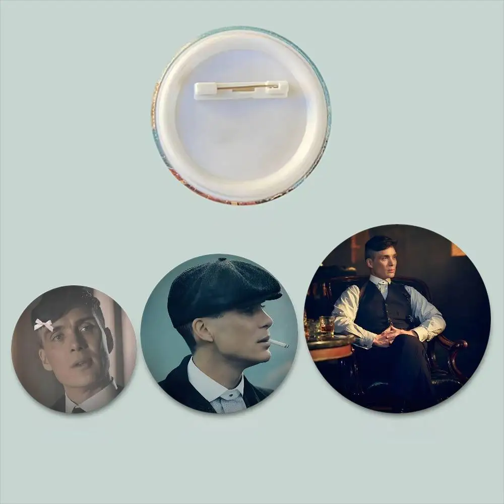 P-Peaky Blinders-Thomas Shelby Anime Creative Tinplate Soft Button Pins Animal Icon Brooch Lapel Backpack Badge Accessories Pin
