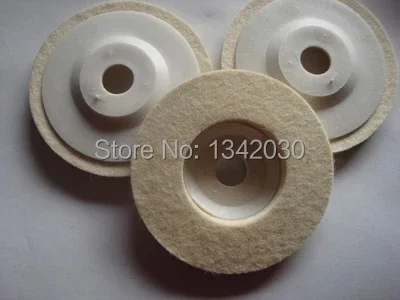 

4", 100x12x16mm, Wool Felt Polishing Pad, Felt Wheel, Final Polsihing for Polishing Glass, Metal, Plastic, Wood