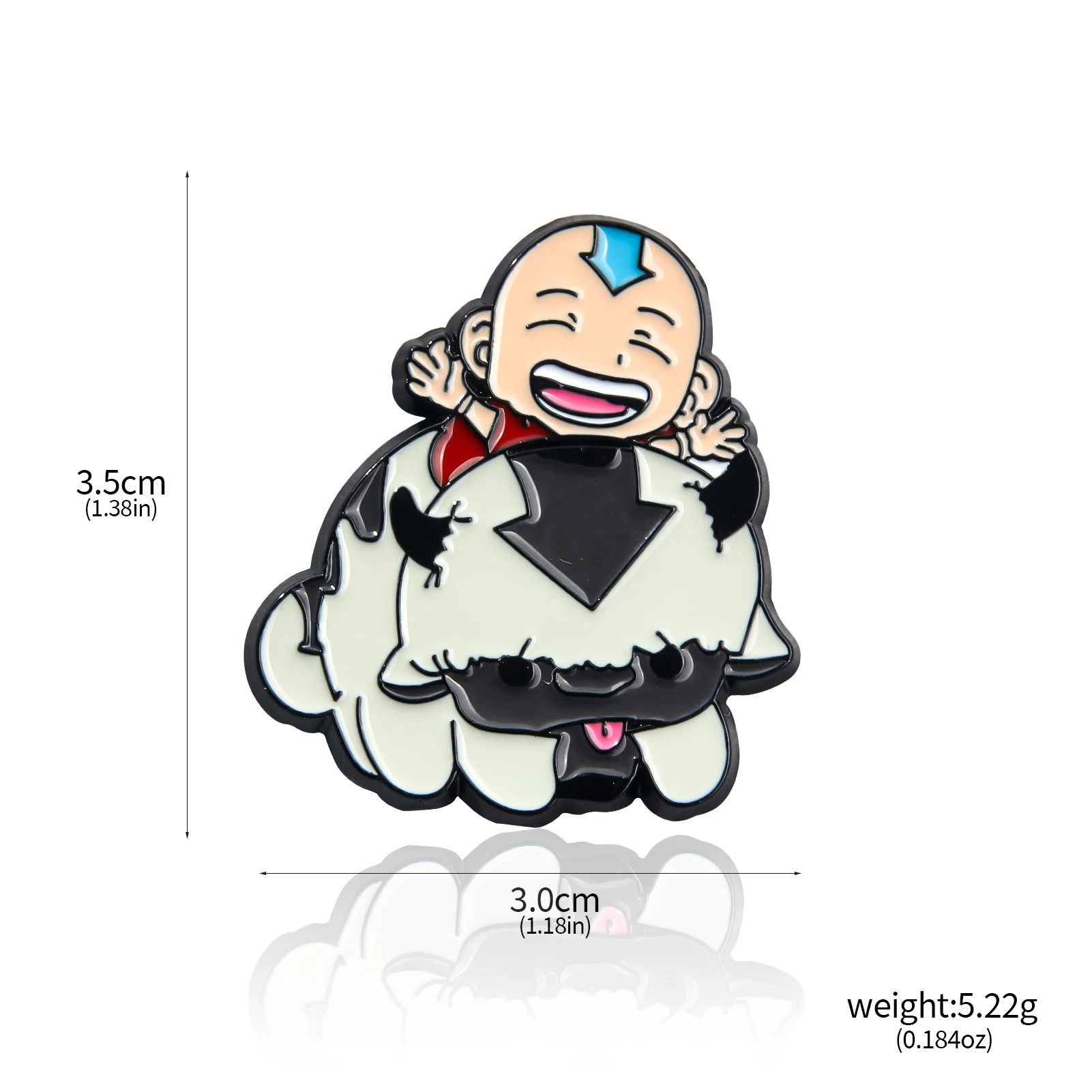 Anime Cute Pin Avatar The Last Airbender Metal Badge Brooch for Women Men Fashion Cartoon Accessories Jewelry Gift