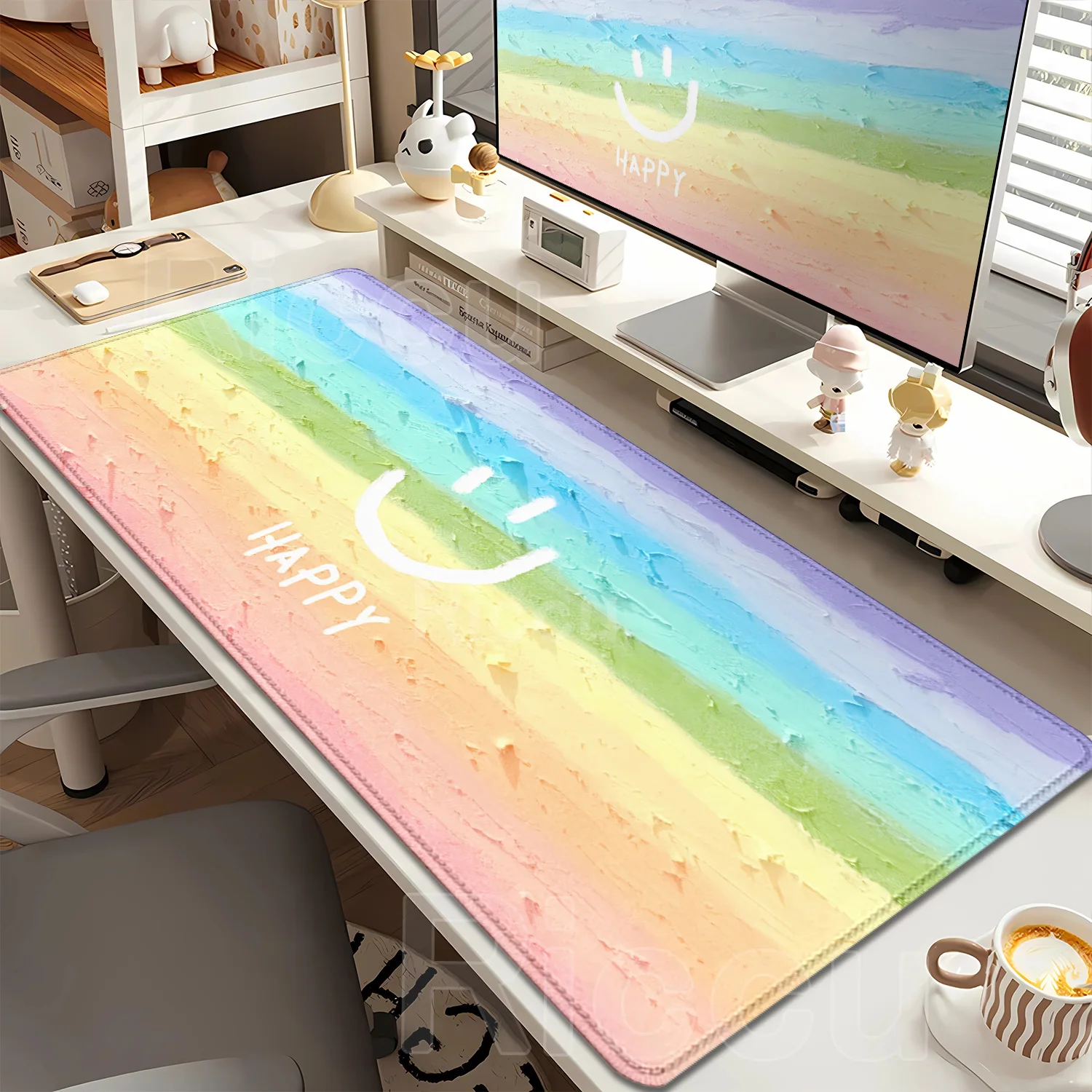 XXL Black Mouse Pad Large Size Rubber Base Anti-slip PC Desk Accessories Mousepad for Offices