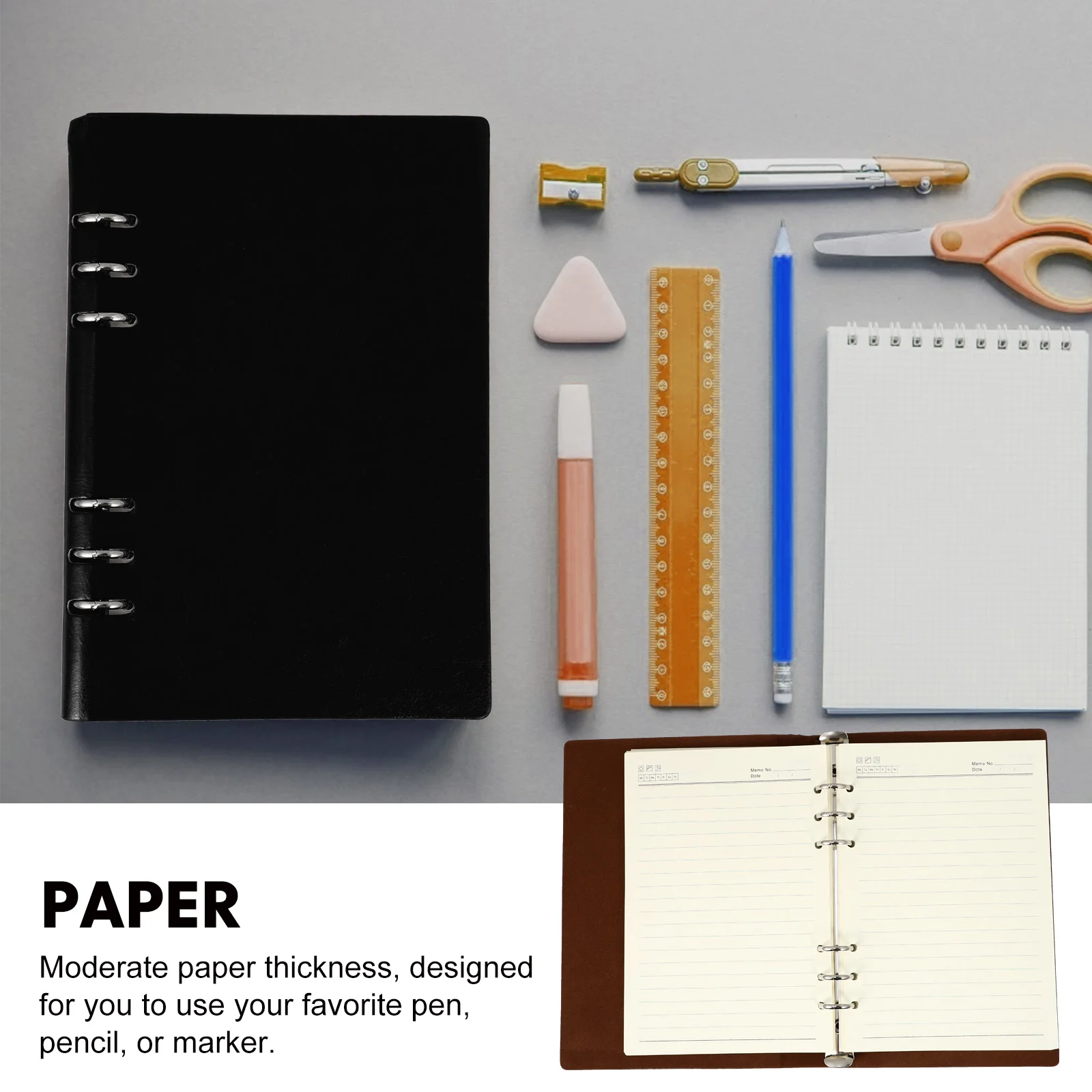 Notebook Detachable Notepad Office Stationery Writing Loose-leaf Schedule Handbook Planning Supply Pads