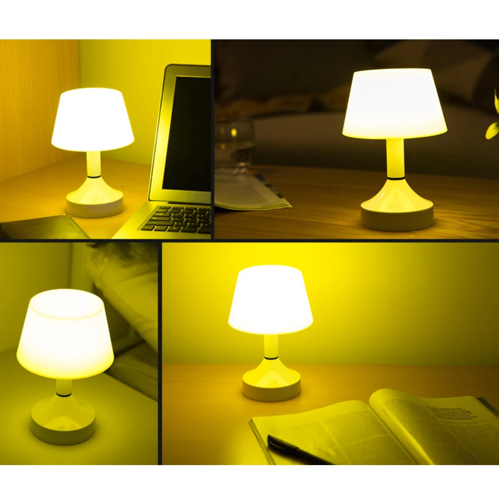 

【】Rechargeable Remote Control Night Light Led Bedside Lamp Dimmable Table Light For Bedroom Baby Room Decoration