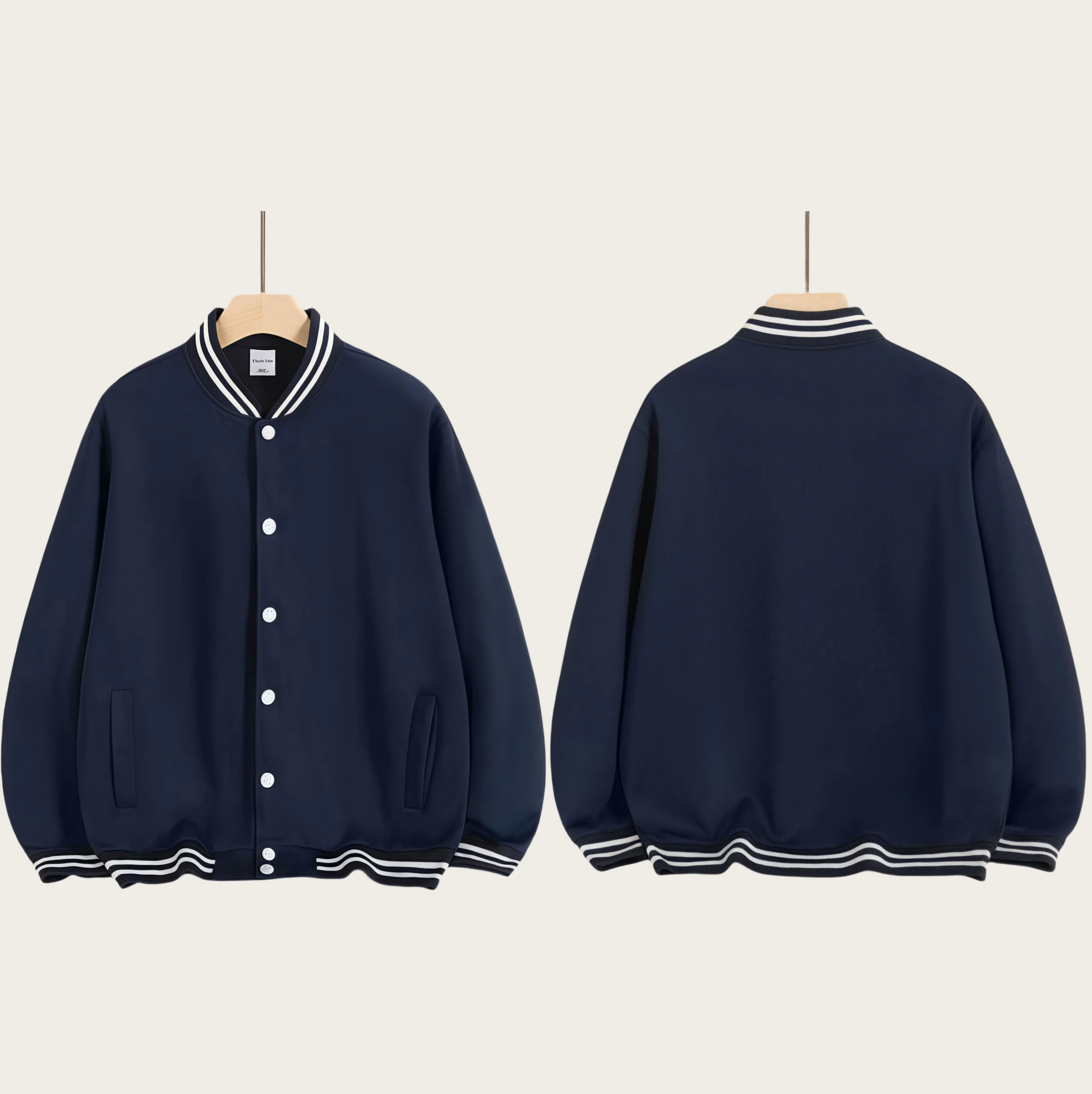 2026 Early Autumn Trend Fashion Daily Thin Button Baseball Suit Multi-Color Causal Couples Jacket Customized Group Clothes