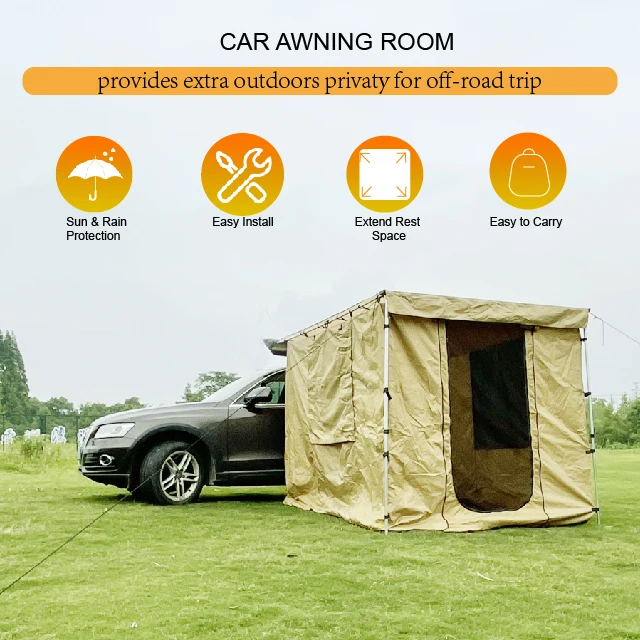 

Hot Sale Truck Off-Road Overland Camping Car Outdoor Side Awning Room Tent For 420D Oxford Suv Car Tent CampingATV&UTV