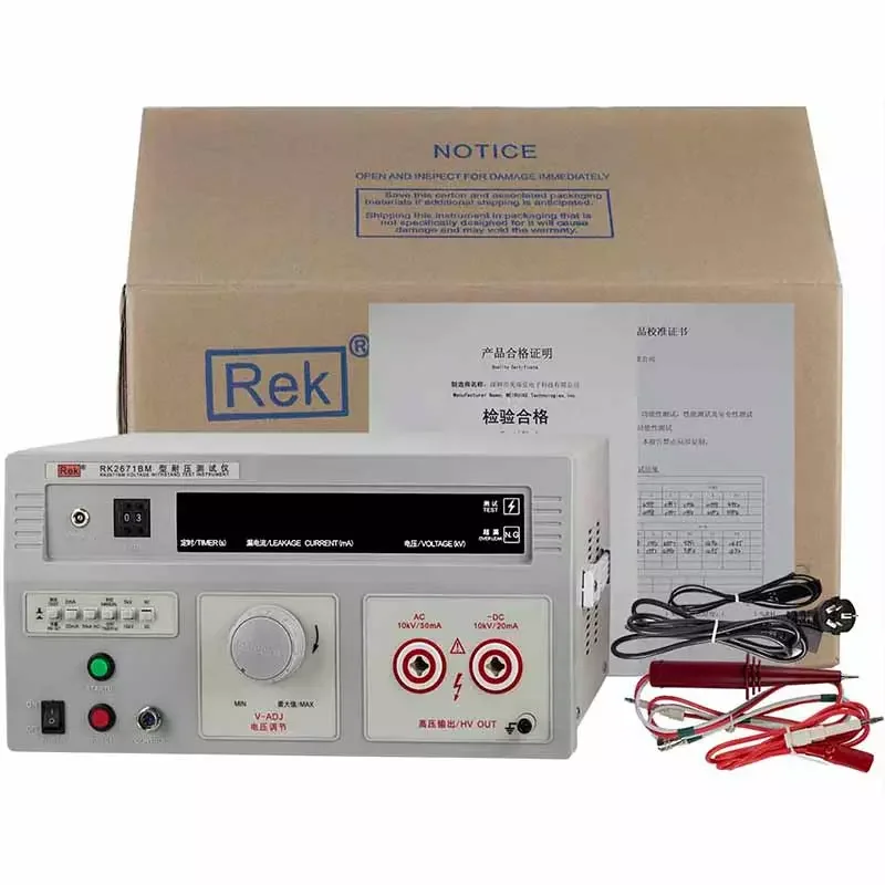 Tester Hipot AC DC 10KV 50mA RK2671BM incluso interfaccia PLC