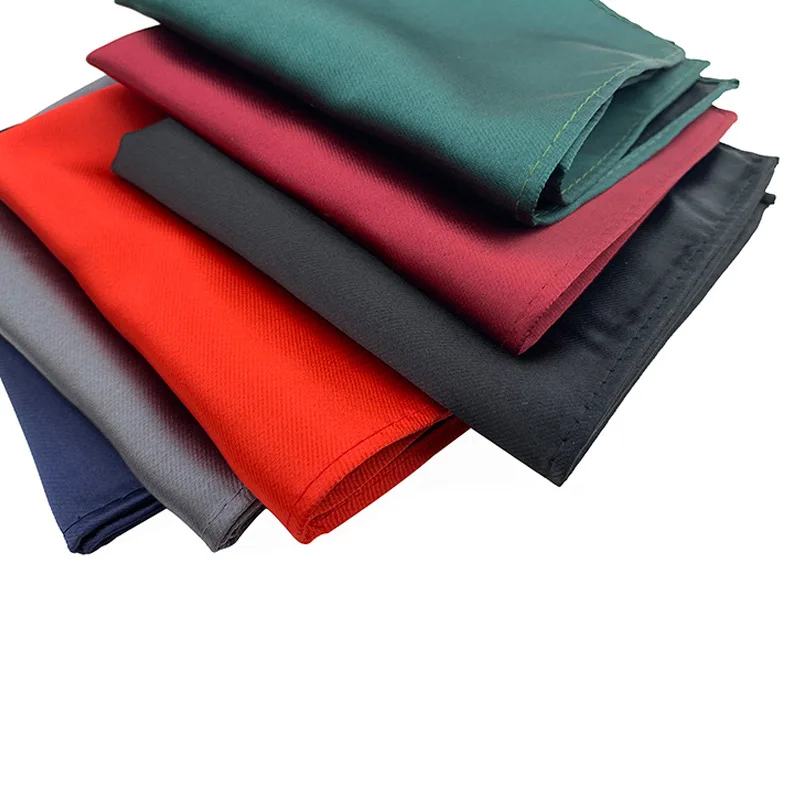 New Tide Man's 25*25CM Wine Green Navy Solid Pocket Square Polyester Handkerchief for Business Wedding Accessories