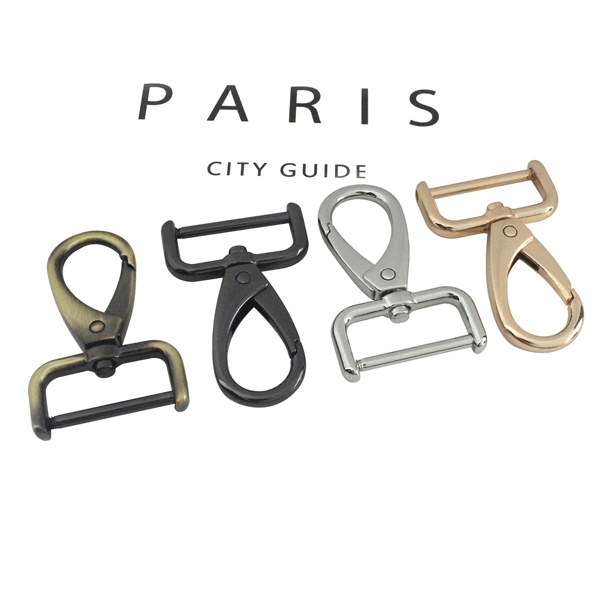 1pcs Metal Detachable Snap Hook Trigger Clips Buckles for Leather Strap/ Belt Keychain Webbing Pet Leash Hooks 5 Sizes